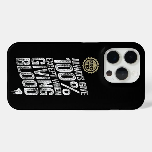 PRO TIP: Geef altijd 100% Hoesje-Mate iPhone Case (Achterkant (horizontaal))