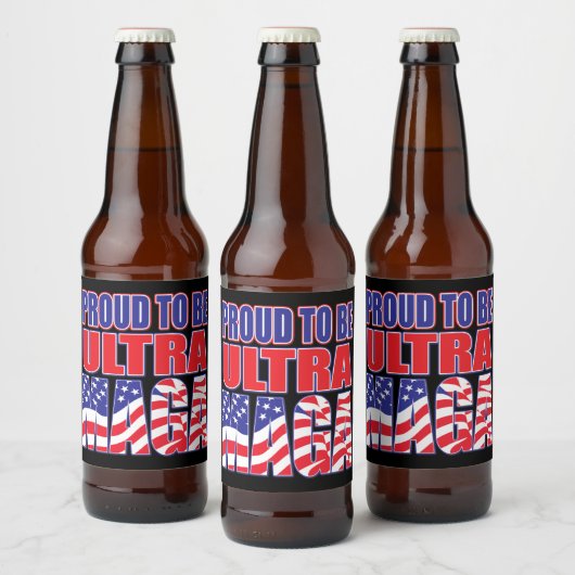 Pro to Support President Trump Bier Etiket (Flessen)