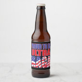 Pro to Support President Trump Bier Etiket (Voorkant)