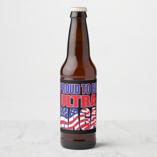 Pro to Support President Trump Bier Etiket (Voorkant)