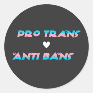 Pro Trans Ronde Sticker