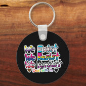Pro Trans/We Exist Combo  Sleutelhanger (Achterkant)