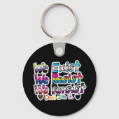 Pro Trans/We Exist Combo  Sleutelhanger (Achterkant)