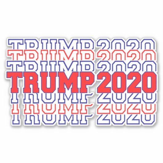 Pro Trump 2020 Presidentiële verkiezingen VS Sticker (Voorkant)