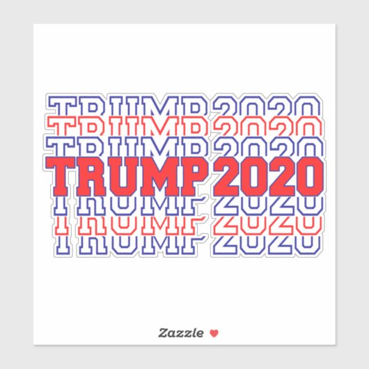 Pro Trump 2020 Presidentiële verkiezingen VS Sticker (Vel)