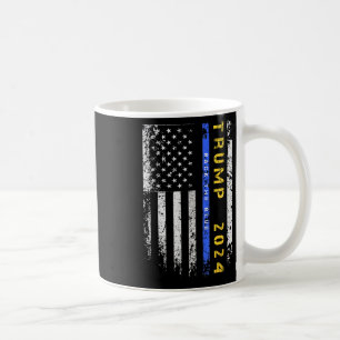 Pro Trump 47 2024 Back The Blue Thin Blue Line Ame Koffiemok