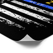 Pro Trump 47 2024 Back The Blue Thin Blue Line Ame Poster (Hoek)