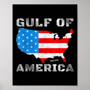 Pro-Trump Gulf America officieel patriottisch van  Poster