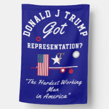 Pro Trump Kreeg Vertegenwoordiging Dok Vlag