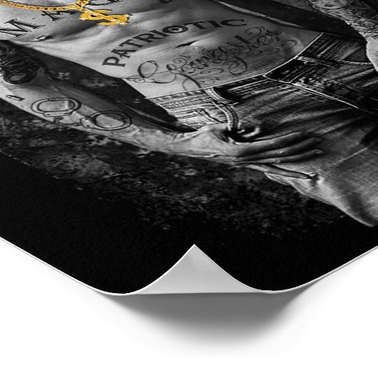 Pro Trump Patriottische Gangster - Anti-liberale R Poster (Hoek)