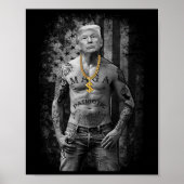 Pro Trump Patriottische Gangster - Anti-liberale R Poster (Voorkant)