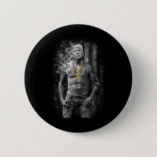 Pro Trump Patriottische Gangster - Anti-liberale R Ronde Button 5,7 Cm