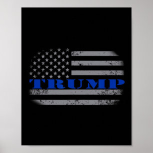 Pro Trump Politiek Amerikaanse Vlag T-shirt - Dunn Poster
