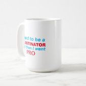 Pro uitsteller - grappig koffiemok (Voorkant links)