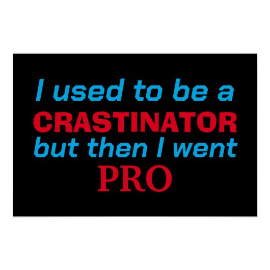 Pro uitsteller - grappig perfect poster (Voorkant)