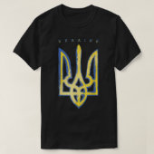 Pro Ukraine Support Flag Symbool Ukraine Trident T-shirt (Design voorkant)