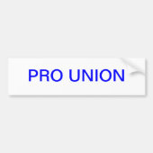 PRO-UNIE BUMPERSTICKER (Voorkant)