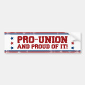 Pro-Unie en groep van vakbonden Bumpersticker (Voorkant)