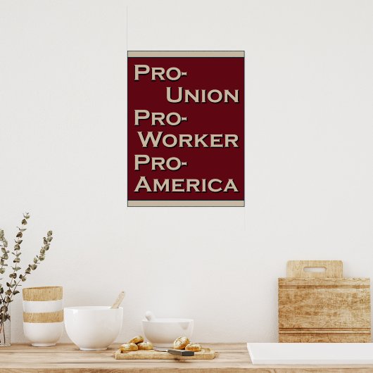 Pro-Union 1940's Design Poster (Keuken)