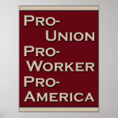Pro-Union 1940's Design Poster (Voorkant)