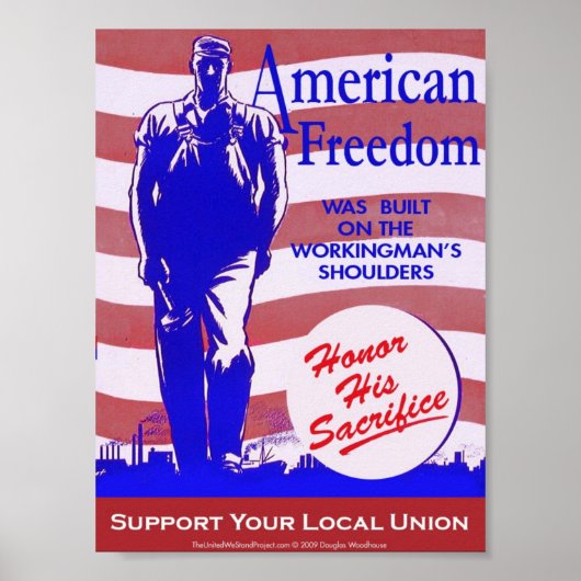 Pro-Union American Freedom Poster (Voorkant)