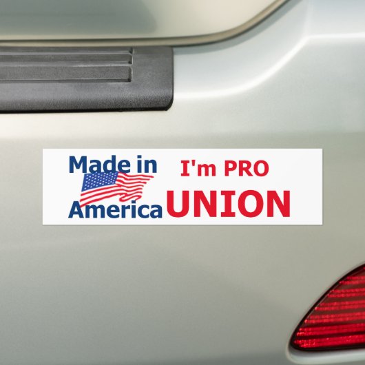 PRO UNION Bumpersticker (Op auto)