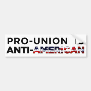 Pro-Union is anti-Amerikaans Bumpersticker