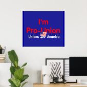 Pro Union POSTER Print (Thuiskantoor)