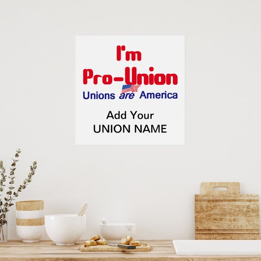 Pro Union POSTER Print (Keuken)