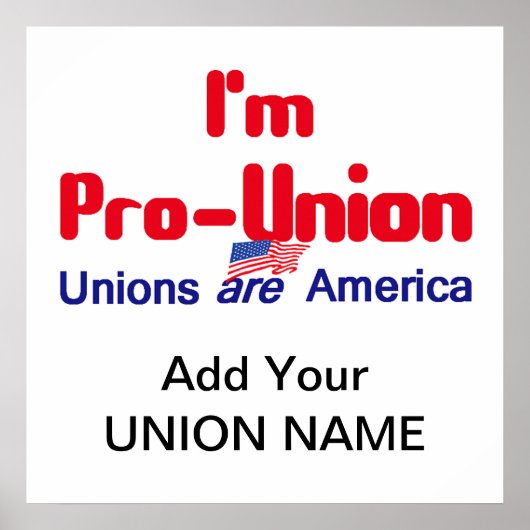 Pro Union POSTER Print (Voorkant)