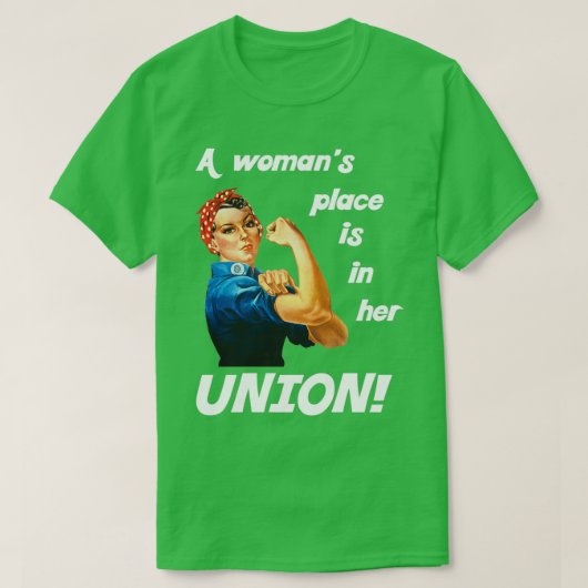 Pro Union Strong Union Proud Rosie de Riveter (2) T-shirt (Design voorkant)