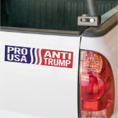 Pro USA / Anti Trump Patriotic Bumper Sticker (Op Truck)