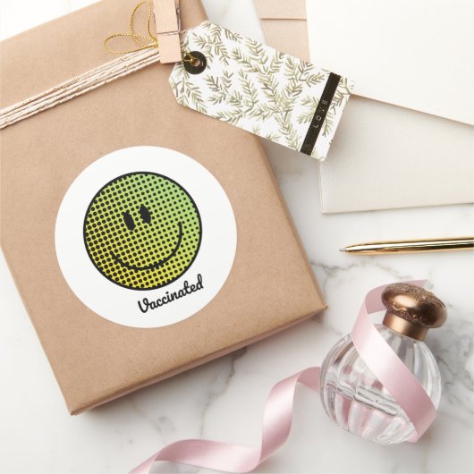 Pro Vaccin - Immuunsysteem - gevaccineerd - immuni Ronde Sticker (Geschenken)