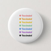 Pro vaccin - volledig gevaccineerd - immunisatie ronde button 5,7 cm (Voorkant)