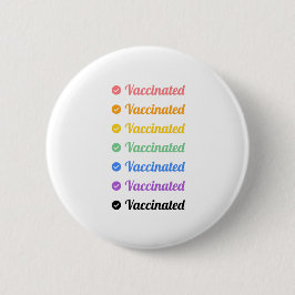 Pro vaccin - volledig gevaccineerd - immunisatie ronde button 5,7 cm