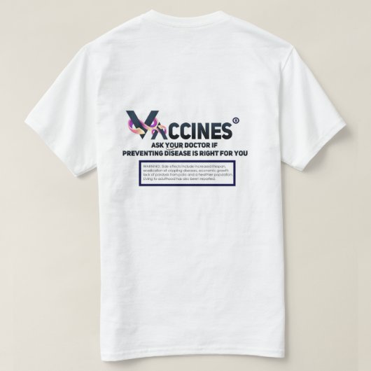 Pro Vaccine Logo T-shirt (Design achterkant)