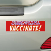 Pro-vaccinsticker - vaccins - Pro-Vax Bumpersticker (Op auto)