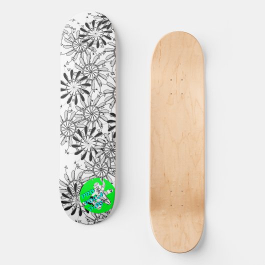Pro Voca Design Pinflower Dos Persoonlijk Skateboard (Voorkant)