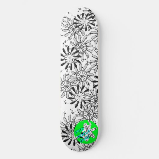 Pro Voca Design Pinflower Dos Persoonlijk Skateboard (Voorkant)