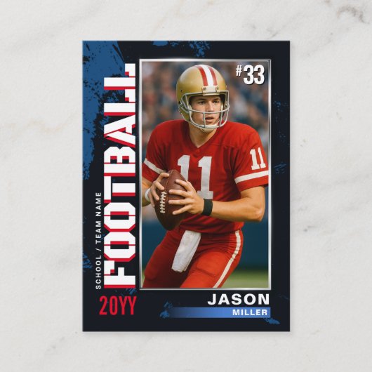 PRO Voetbalkaart met Stats Speler Ruilkaart  Contactkaartje (Voorkant)