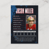 PRO Voetbalkaart met Stats Speler Ruilkaart  Contactkaartje (Achterkant)