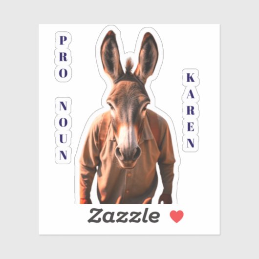 PRO VOORNAAMW WOORD KAREN STICKER (Vel)