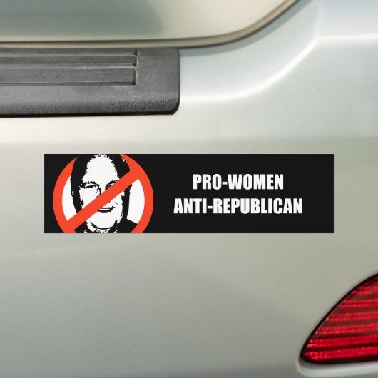 Pro-vrouwen anti-republikein bumpersticker (Op auto)