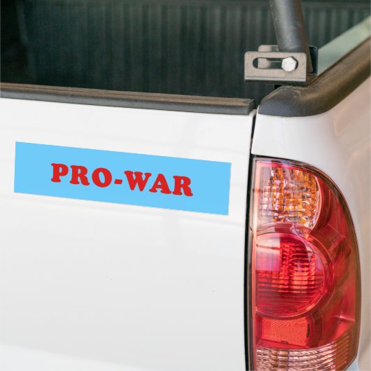 Pro War Bumpersticker (Op Truck)