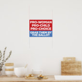 Pro-Woman Pro-Child Poster van het Venster 16x12 (Keuken)
