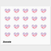 Pro Woman Pro Life Heart Shaped Typography Hart Sticker (Vel)