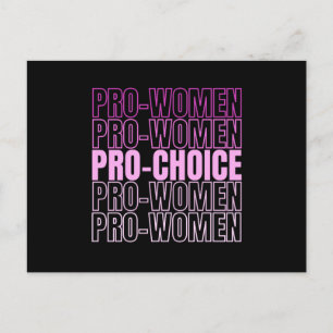 Pro Women Pro Choice - Aboringrechten Briefkaart