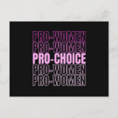 Pro Women Pro Choice - Aboringrechten Briefkaart (Voorkant)