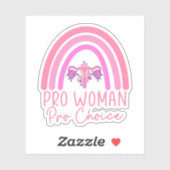 Pro Women Pro Choice, Feminist, Mijn lichaam Mijn  Sticker (Vel)