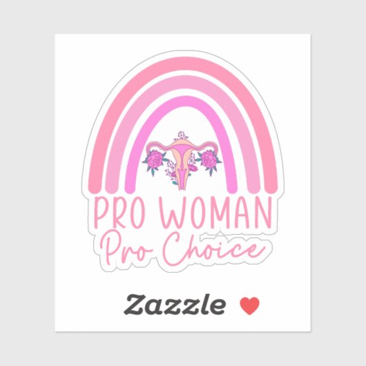 Pro Women Pro Choice, Feminist, Mijn lichaam Mijn  Sticker (Vel)